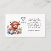 Rustikale Niedliche Baby Highland Cow Baby Enclosu Begleitkarte (Vorderseite)