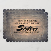 Rustikale Niedliche Bridesmaid / Vorschlag für ein Einladung (Vorne/Hinten)