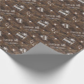 Rustikale Niedliche #Camera Icon Twinkle Lights le Geschenkpapier (Ecke)