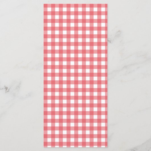 Rustikale Niedliche Kleine Tomato Wasserfarben Kin Menükarte (Rückseite)