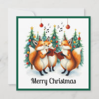 Rustikale Niedliche Nizza Fox Winter Pine Trees Ca