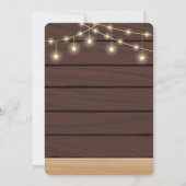 Rustikale Niedliche weiße Sonnendusche Einladung (Rückseite)