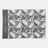 Rustikale nordische Fairies Folklore Individuelle  Geschirrtuch (Horizontal)