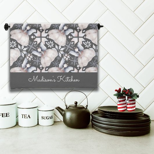 Rustikale nordische Fairies Folklore Individuelle  Geschirrtuch