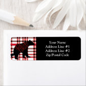 Rustikale Nordwald Schwarzer Bär Silhouette auf Ka (Insitu)