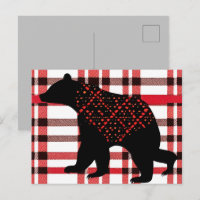Rustikale Nordwald Schwarzer Bär Silhouette auf Ka