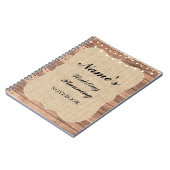 Rustikale Notizblock (Linke Seite)