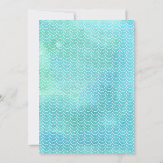 Rustikale O-Fish-Al Einladung zum ersten Geburtsta (Rückseite)