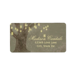 Rustikale Oak Tree Mason Jars Adresslien Labels Adressaufkleber
