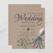 Rustikale Octopus Ocean Wedings lädt zum Budget ei (Vorne/Hinten)