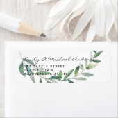 Rustikale Olive Blätter adressieren Labels Moderne (Insitu)