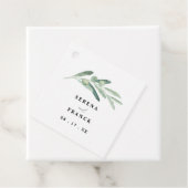 Rustikale Olive Branch Hochzeit Geschenkanhänger (Beispiel)