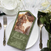 Rustikale Olive Sage Imitate Burlap Twinkle Stars All In One Einladung