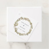 Rustikale Olive Wreath Wedding Geschenkanhänger (Beispiel)