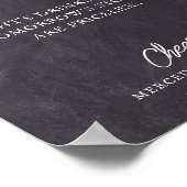 Rustikale Open Bar Chalkboard Personalisierte Hoch Poster (Ecke)