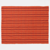 Rustikale Orange Aztekendecke 152 cm x 203 cm Fleecedecke (Vorderseite (Horizontal))