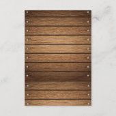 Rustikale Orange Basketball Babydusche Begleitkarte (Rückseite)