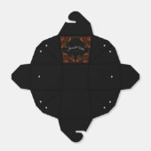 Rustikale Orange Black Elegante Hochzeit Einladung Geschenkschachtel (Ungefaltet)