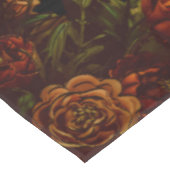 Rustikale Orange Black Elegante Hochzeit Einladung Tischdecke (Schrägansicht)