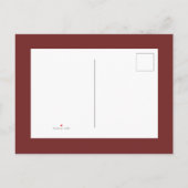 Rustikale Orange-Blätter | Fall-Themed Brautparty Einladungspostkarte (Rückseite)