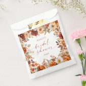 Rustikale Orange-Burgunder-Blumen-Brautparty Geschenktütchen (Versiegelt)