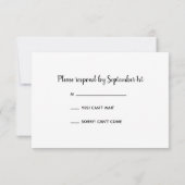 Rustikale Orange Daisy Barn Wood Wedding RSVP Card Karte (Rückseite)