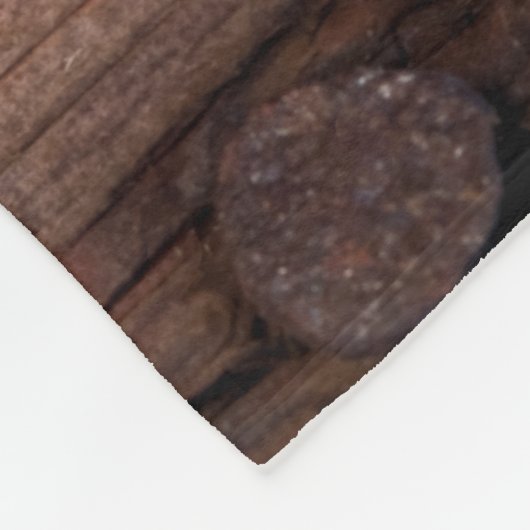 Rustikale Orange Daisy Country Wedding Fleecedecke (Ecke)