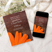 Rustikale Orange Daisy Country Wedding Save the Da Save The Date
