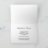 Rustikale Orange Daisy Woodland Wedding rettet das Ankündigung (Innenseite)