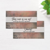 Rustikale Orange Drink Tickets mit moderner Handsc (Schreibtisch)