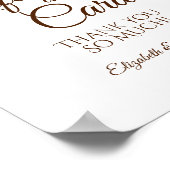 Rustikale Orange Fall Rose Geschenke & Karten Hoch Poster (Ecke)