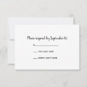 Rustikale orange Gänseblümchen-Ranch-Hochzeit UAWG RSVP Karte (Rückseite)