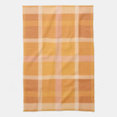 Rustikale Orange Herbst Kariert Tartan Küche T Geschirrtuch (Vertikal)