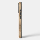 Rustikale Orange Pink Shadow Monogram Wood Texture Case-Mate iPhone Hülle (Rückseite / Links)