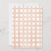 Rustikale Orange Pumpkin Floral Engagement Party Einladung (Rückseite)