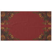 Rustikale Orange Red Fall Elegante Gotische Hochze Tischdecke (Vorderseite (Horizontal))