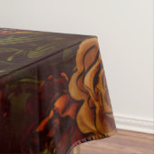 Rustikale Orange Red Fall Elegante Gotische Hochze Tischdecke (Beispiel)