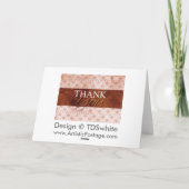 Rustikale Orange Rust Fall Danke Karten (Rückseite)