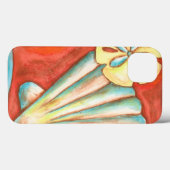 Rustikale Orange Seashells Case-Mate iPhone Hülle (Rückseite (Horizontal))