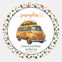 Rustikale Orange Truck Kleine Pumpkin Baby Dusche