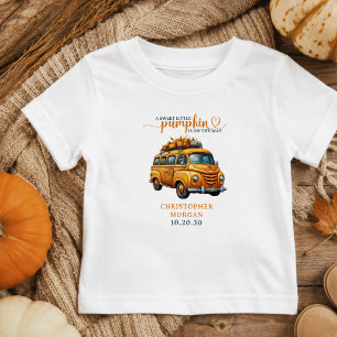Rustikale Orange Truck Kleine Pumpkin Baby Dusche T-shirt