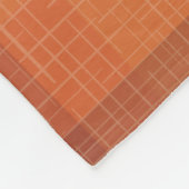 Rustikale Orangefarbene Herbstfälle Karierte Tarta Fleecedecke (Ecke)