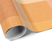 Rustikale Orangefarbene Herbstfälle Karierte Tarta Geschenkpapier (Rolleneckpunkt)