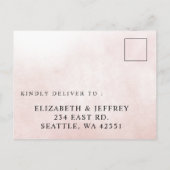 Rustikale Orangefarbene Hochzeit im Herbst UAWG Postkarte (Rückseite)