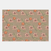 Rustikale Orangen Scheiben Anise Star Zimt Sticks Geschenkpapier Set (Vorderseite)