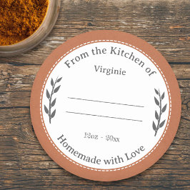 Rustikale Orangenhütte mit Aufkleber für die Liebe