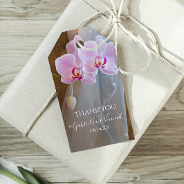 Rustikale Orchideen Elegance Land Wedding Gefallen Geschenkanhänger