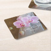 Rustikale Orchideenelite Rechteckiger Pappuntersetzer (angewinkelt)