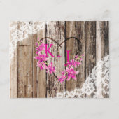 Rustikale Orchideenwohnungen Begleitkarte (Rückseite)