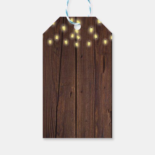 Rustikale Ostereier Babydusche Geschenkanhänger (Rückseite)